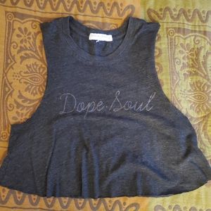 Cropped dope soul tank